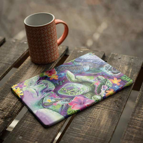 Rainbow Sea Turtles by Sheena Pike iPad Skins